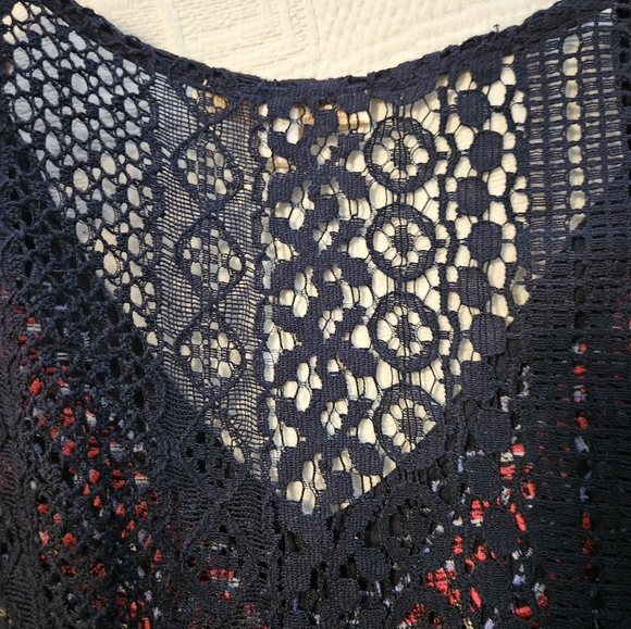 Women's Skies are Blue V Neck, Sheath dress - Picture 5 of 6